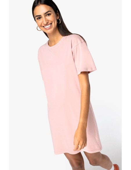 Robe t-shirt écoresponsable délavée femme