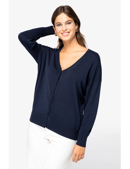Cardigan écoresponsable en lyocell femme