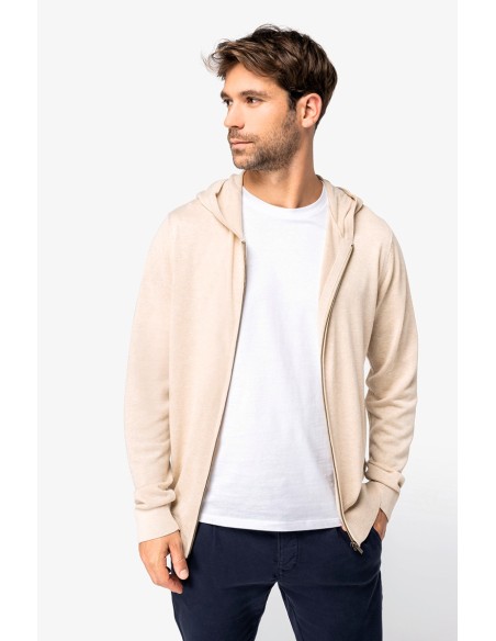 Pull écoresponsable à capuche en lyocell homme