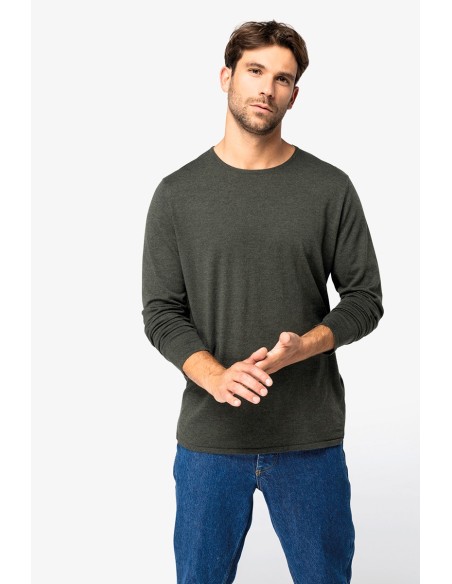 Pull écoresponsable à col rond en lyocell homme