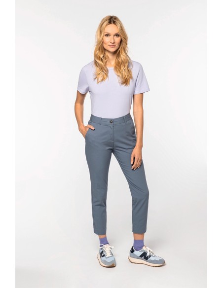 Pantalon chino 7/8 écoresponsable femme