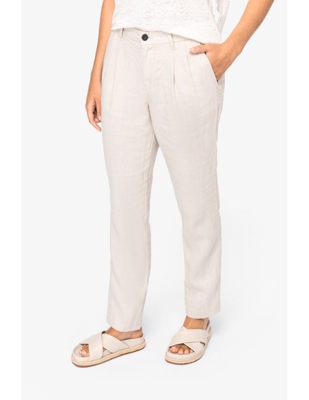 Pantalon en lin femme 