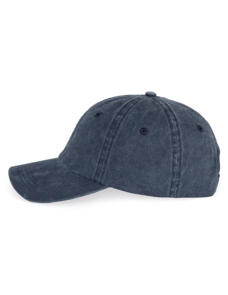 Casquette écoresponsable délavée unisexe Colors:Washed Navy Blue Size fr:One Size