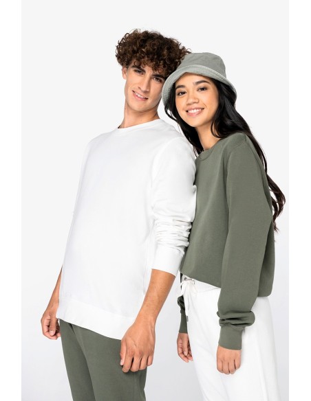 Sweat-shirt écoresponsable à col rond French Terry unisexe 