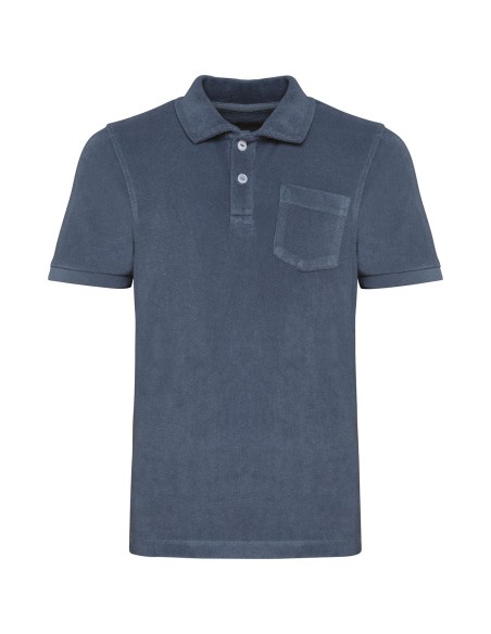 Polo écoresponsable en éponge garçon  Colors:Mineral Grey 