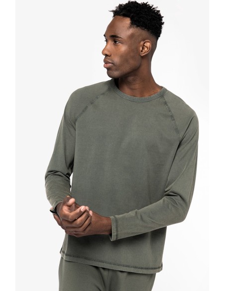 T-shirt écoresponsable raglan manches longues homme 