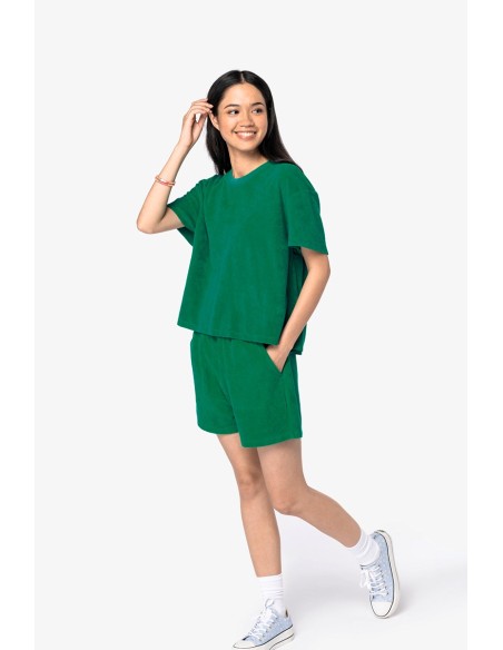 T-shirt écoresponsable en éponge femme 