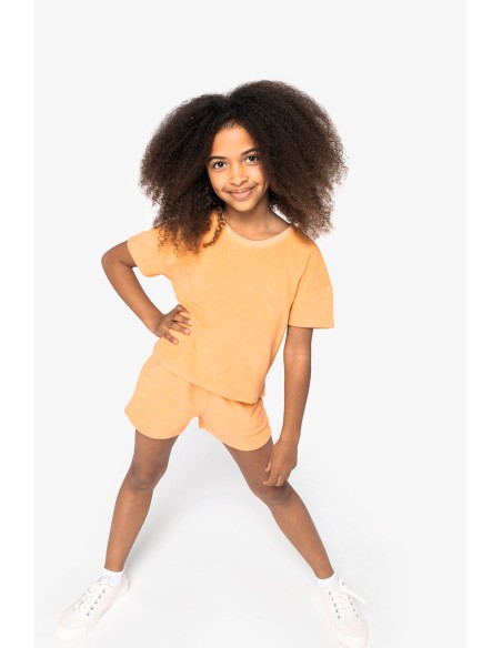 T-shirt écoresponsable en éponge fille 