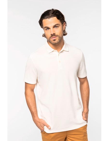 Polo écoresponsable maille gaufrée homme 