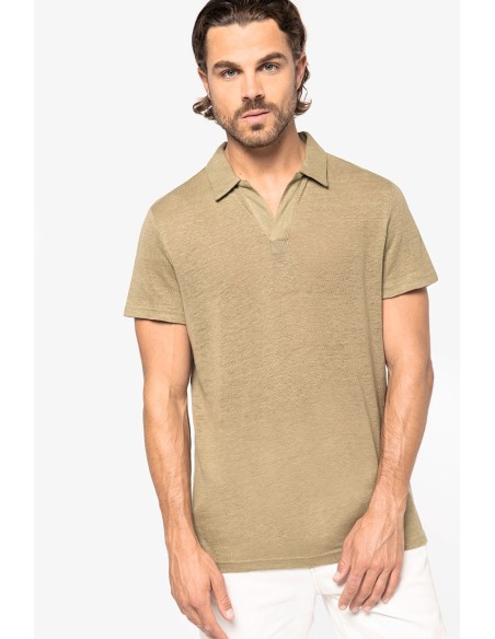 Polo en lin homme