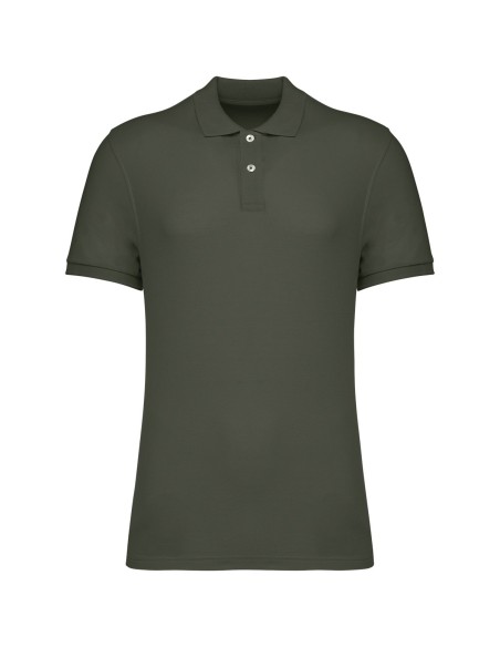 Polo écoresponsable maille piquée homme Colors:Organic Khaki 