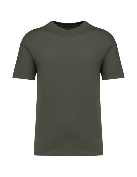 T-shirt écoresponsable à épaules tombantes unisexe Colors:Organic Khaki 