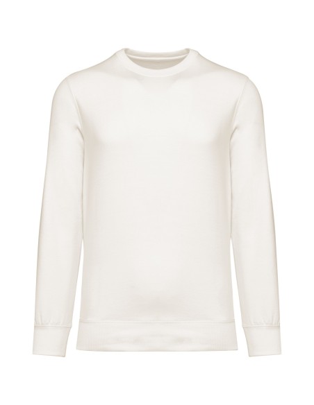 Sweat-shirt écoresponsable à col rond à épaules tombantes French Terry unisexe Colors:Ivory