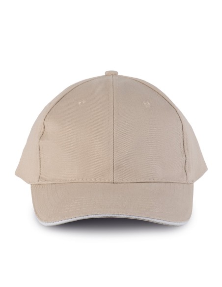 Orlando - casquette 6 panneaux Colors:Beige / White Size fr:One Size