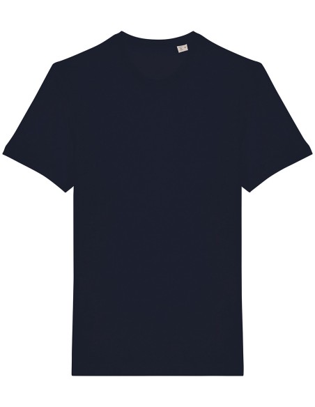 T-shirt écoresponsable en coton bio et lin unisexe Colors:Navy Blue 