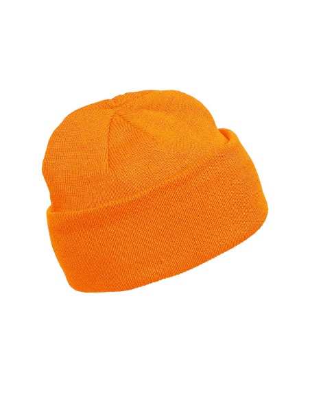 Bonnet tricoté  Colors:Fluorescent Orange Size fr:One Size