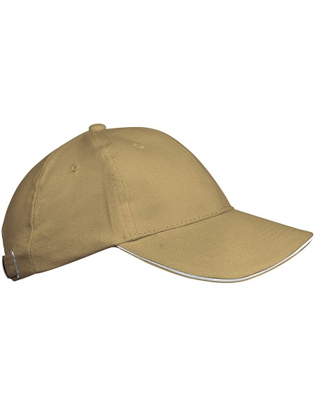 Orlando kids - Casquette 6 panneaux Colors:Beige / White Size fr:One Size