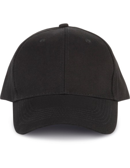 Casquette 6 panneaux en coton bio Colors:Black Size fr:One Size