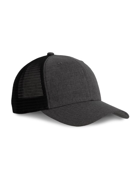 Casquette Urban Trucker - 6 panneaux Colors:Steel Grey Heather / Black Size fr:One Size