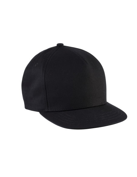 Casquette enfant snapback - 5 panneaux Colors:Black Size fr:One Size