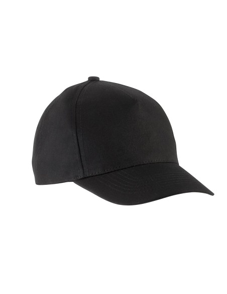 Casquette enfant en coton - 5 panneaux Colors:Black Size fr:One Size