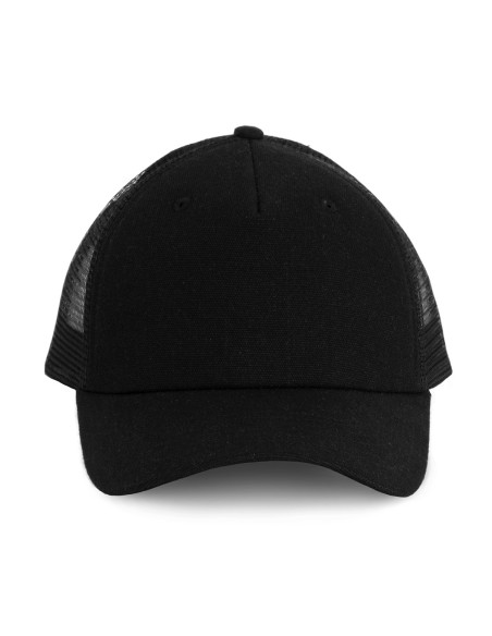 Casquette Trucker - 5 panneaux Colors:Black / Black / Black Size fr:One Size