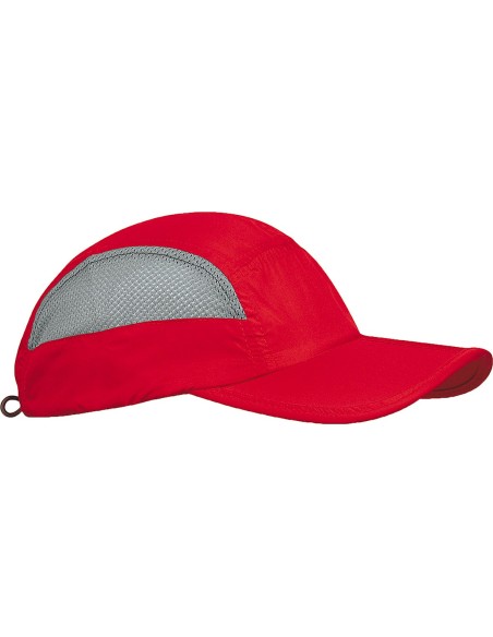 Casquette sport pliable Colors:Red / Grey Size fr:One Size