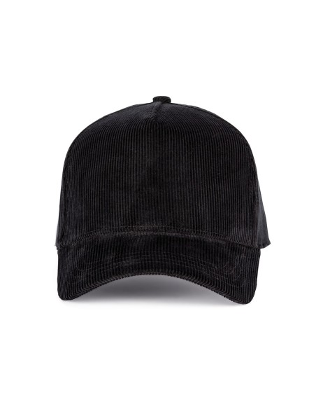 Casquette en velours - 5 panneaux Colors:Black Size fr:One Size