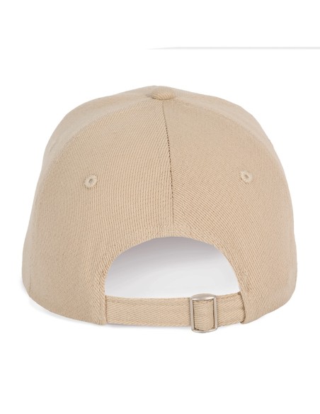Casquette en coton et polyester recyclés K-loop - 6 panneaux Colors:Beige Size fr:One Size