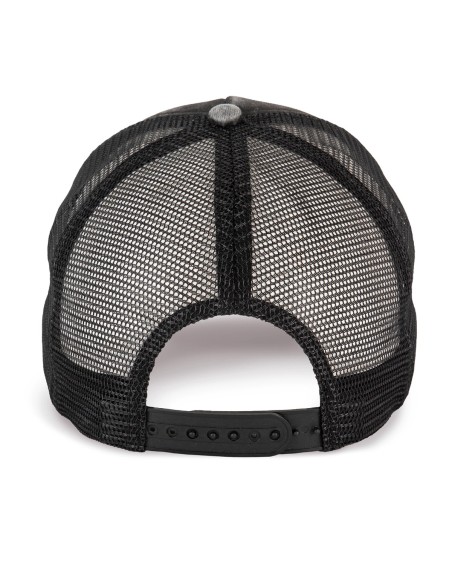 Casquette trucker vintage - 5 panneaux Colors:Washed black Size fr:One Size