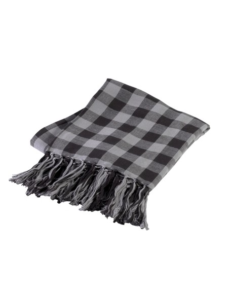 Étole avec franges Colors:Dark Grey / Light Grey Size fr:One Size