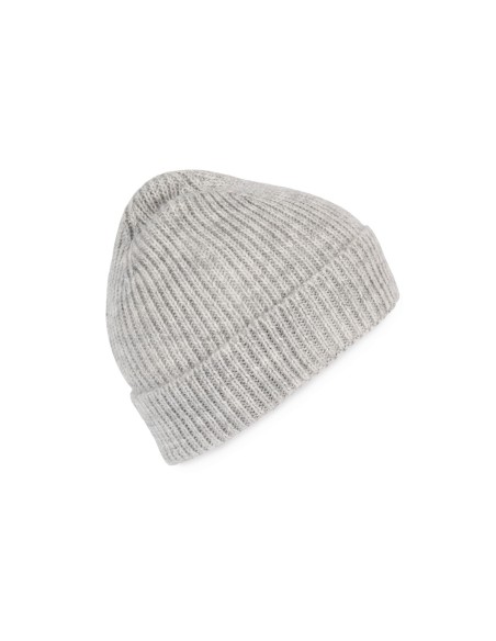 Bonnet classique tricoté en fil recyclé Colors:Ash heather  Size fr:One Size