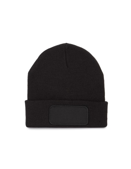 Bonnet avec patch Colors:Black Size fr:One Size