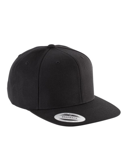 Casquette visière plate - 6 panneaux Colors:Black Size fr:One Size