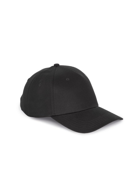 Casquette en coton recyclé - 5 panneaux Colors:Black Size fr:One Size