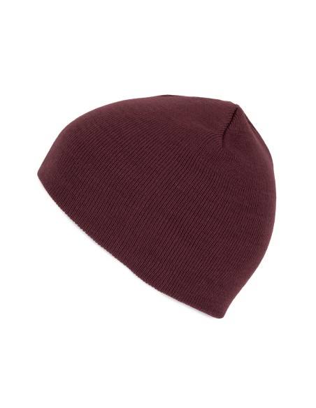 Bonnet à maille fine Colors:Dark Cherry Size fr:One Size