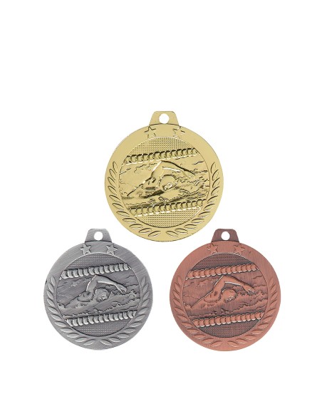 Médaille Ø 40 mm Natation  