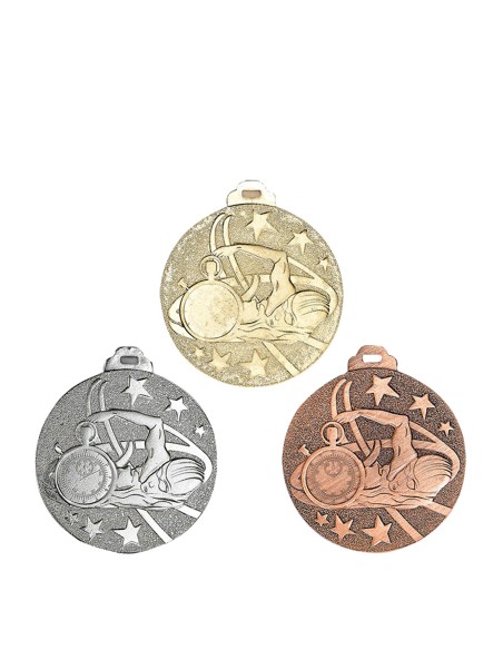 Médaille Ø 50 mm Natation   
