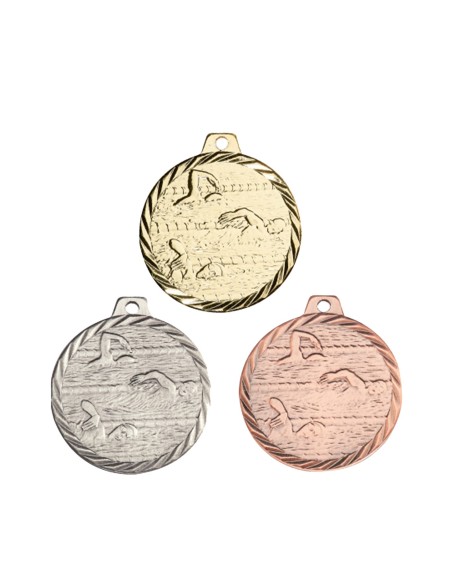 Médaille Ø 50 mm Natation   