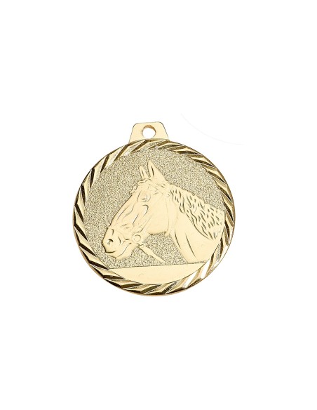 Médaille Ø 50 mm Équitation   