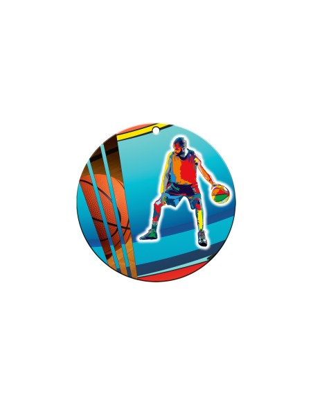 Médaille Ø 70 mm Basket  