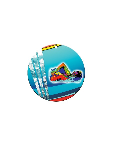 Médaille Ø 70 mm Natation  