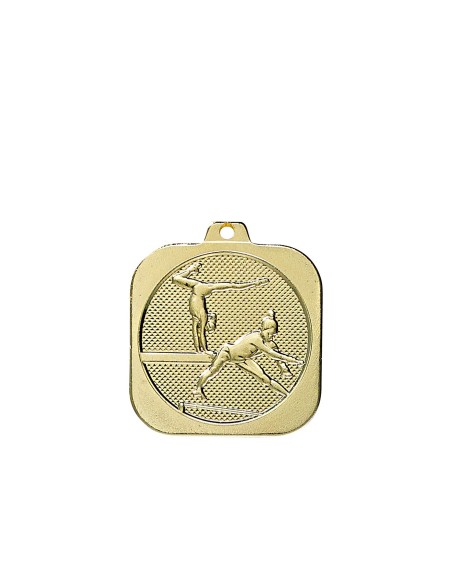 Médaille 35x35 mm Gymnastique   