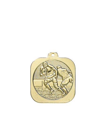 Médaille 35x35 mm Rugby   