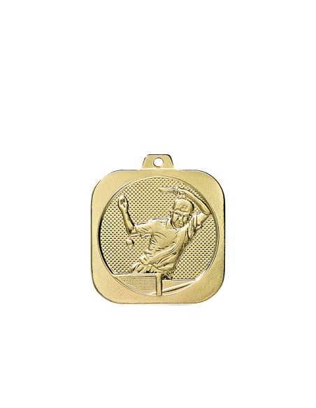 Médaille 35x35 mm Tennis de table 