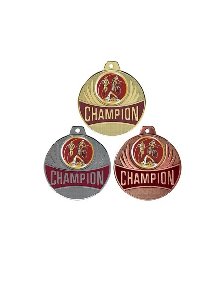 Médaille Ø 50 mm Triathlon 