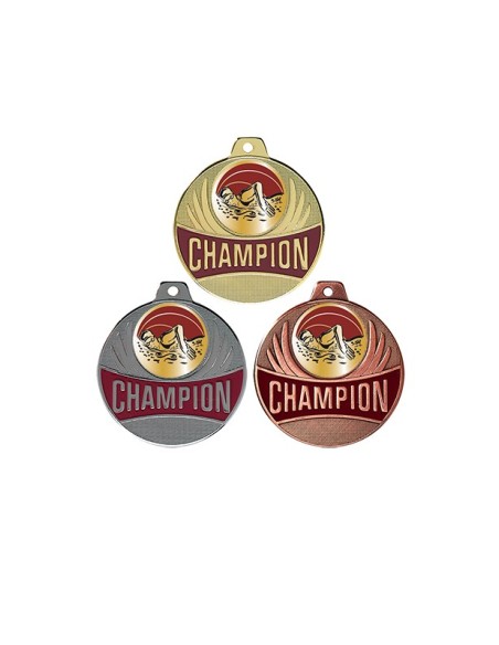 Médaille Ø 50 mm Natation  