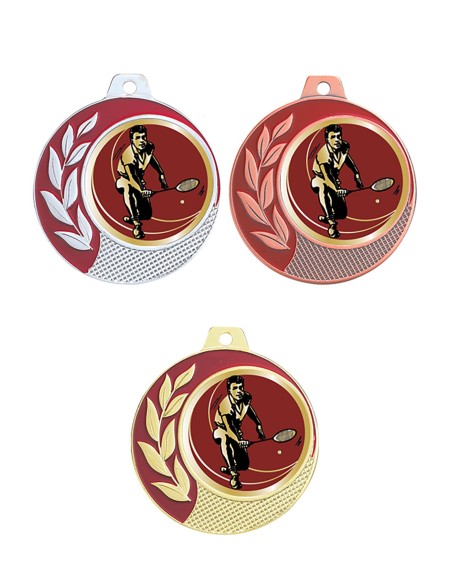 Médaille Ø 70 mm Badminton   