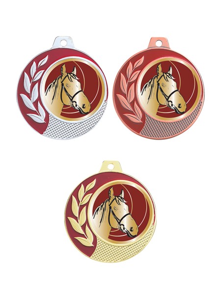 Médaille Ø 70 mm Équitation   