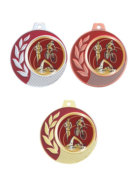 Médaille Ø 70 mm Triathlon   